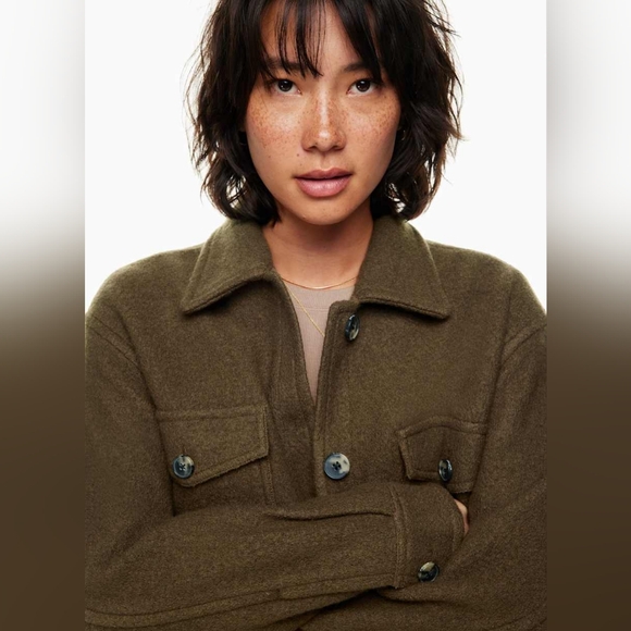 [XL] NWT Wilfred Free Ganna Shirt Jacket in Yellow - Picture 9 of 12